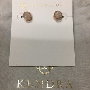 Kendra Scott Logan Rose Gold Iridescent Drusy